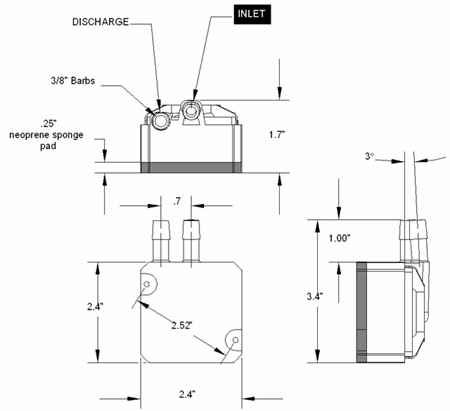 MCP350 Dimensions